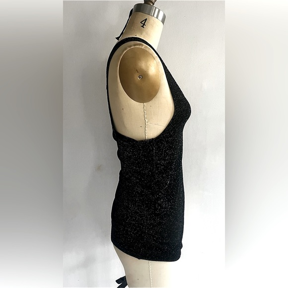 Saint Laurent Gold Filament  Semi Sheer Tank Top - Picture 2 of 5